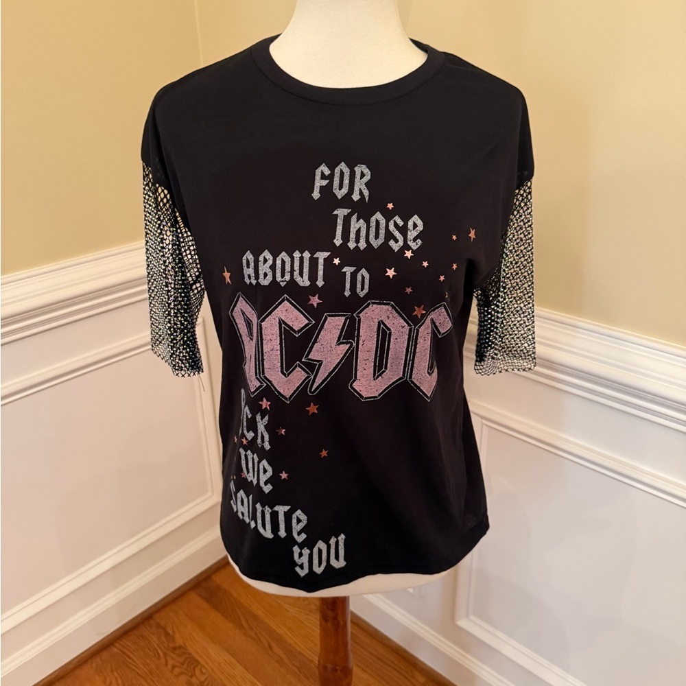 AC/DC Black Graphic Kids Shirt